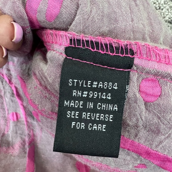 Lapis Pink Strapless Maxi Dress Smock Coverup Boho Beach Resort Cruise One Size - Picture 4 of 10